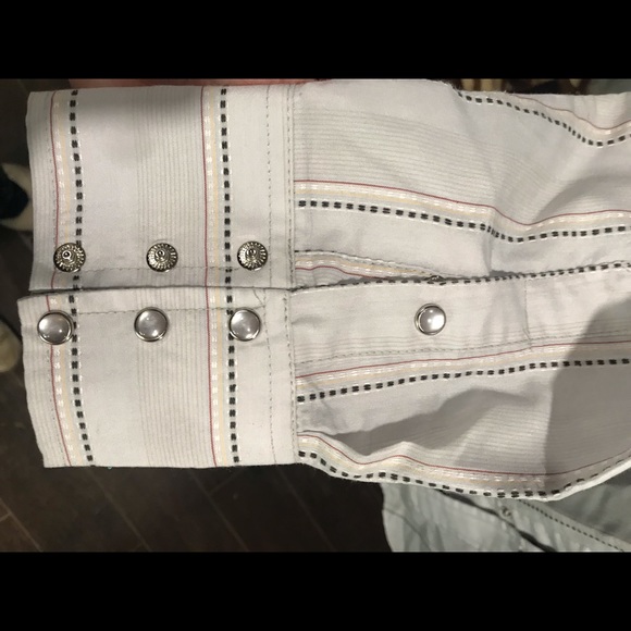 Vintage Gray Karmen Gold Collection Men’s Western Shirt - Picture 2 of 5